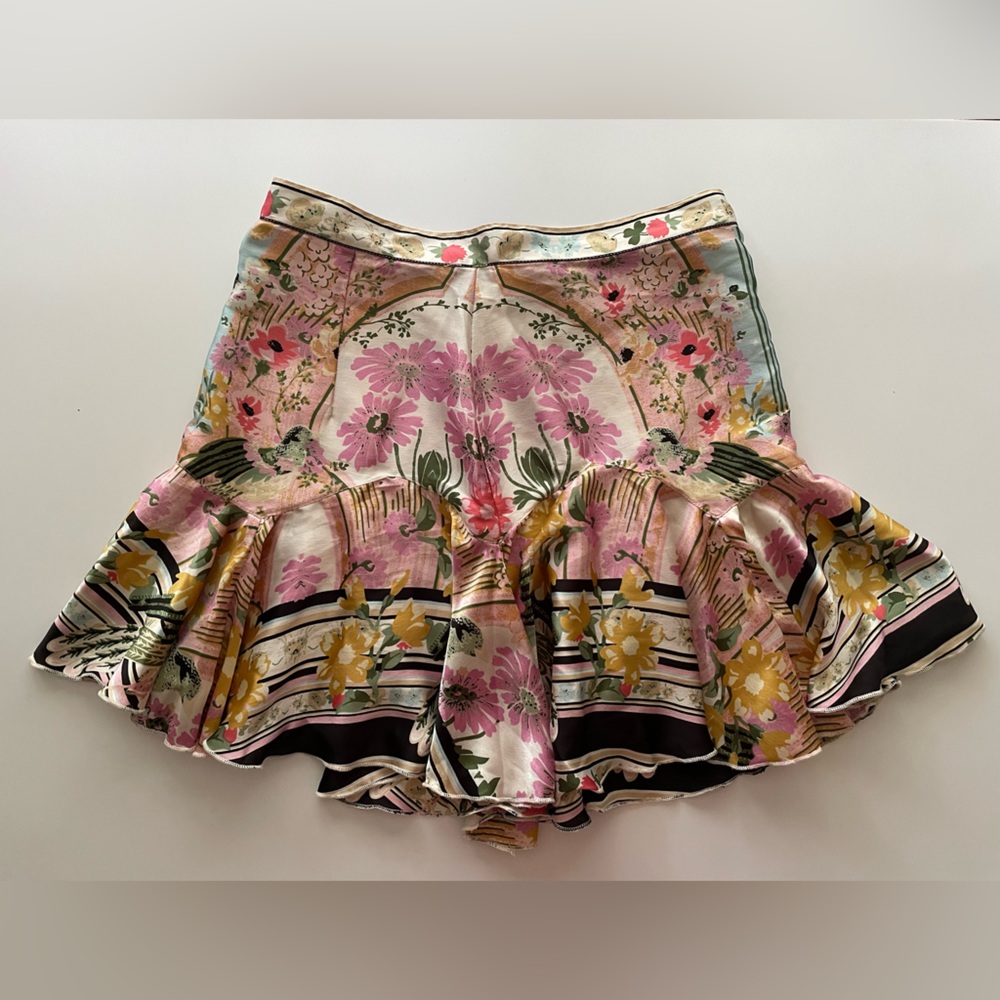 ASOS Floral Satin Skirt